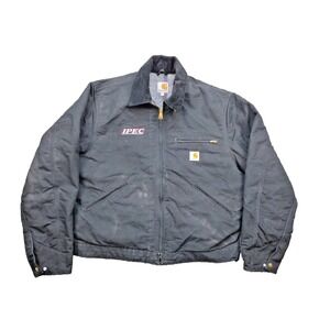 Vintage Carhartt Detroit Jacket J001 BLK– Size Large – Blanket Lined Union Made